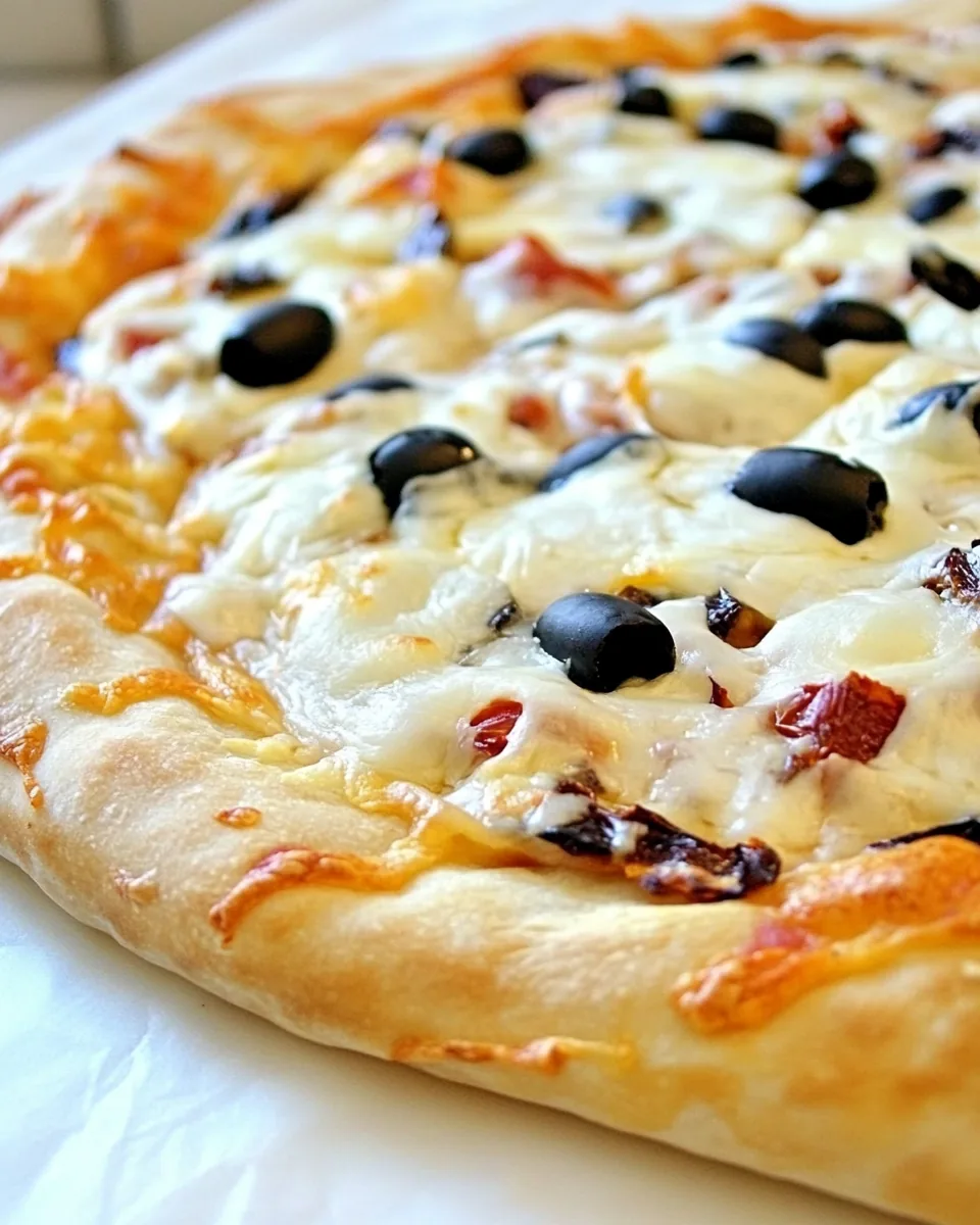 Sundried Tomato and Black Olive Pizza