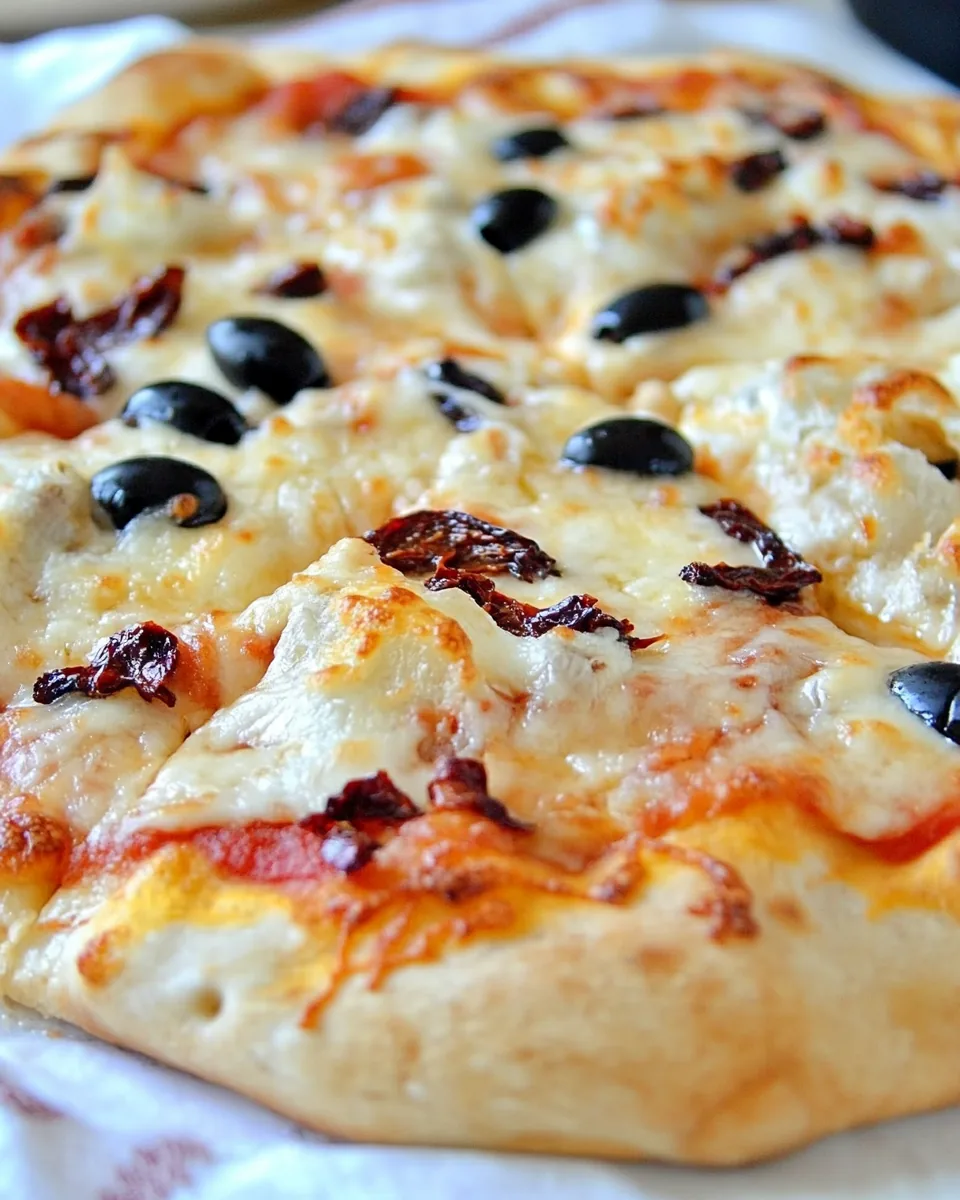 Sundried Tomato and Black Olive Pizza