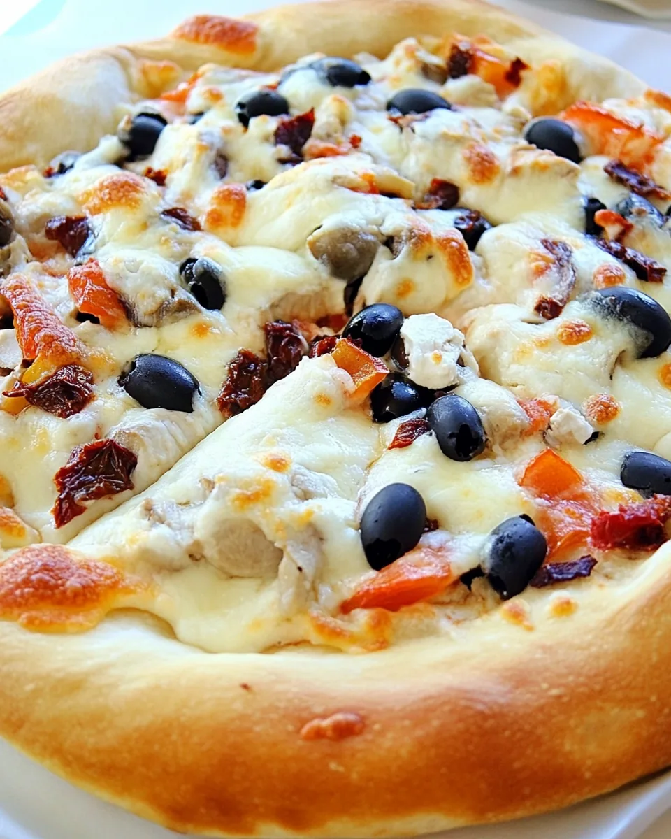 Sundried Tomato and Black Olive Pizza