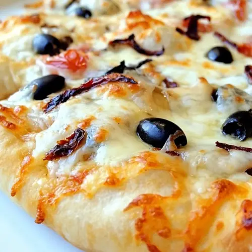 Sundried Tomato and Black Olive Pizza