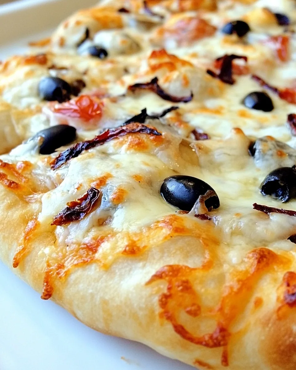 Sundried Tomato and Black Olive Pizza
