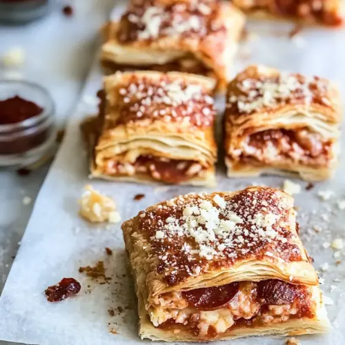 Super Easy Pepperoni Pizza Puff Pastry