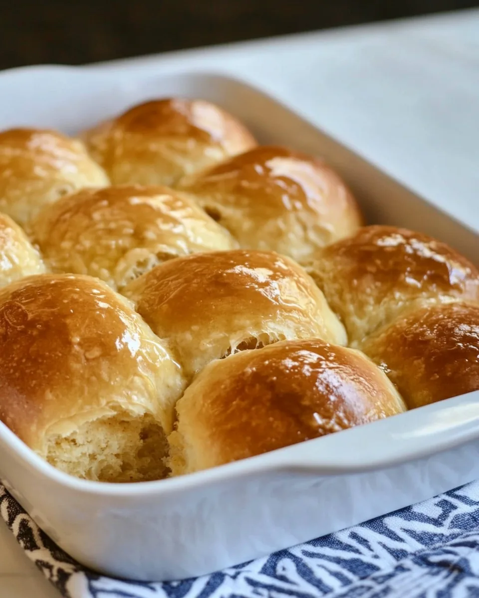 Sweet Potato and Honey Dinner Rolls