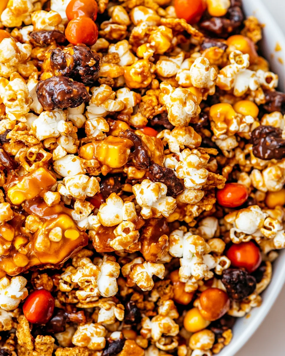 Sweet and Salty Popcorn Snack Mix
