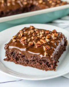 Texas Sheet Cake with Chocolate Pecan Frosting