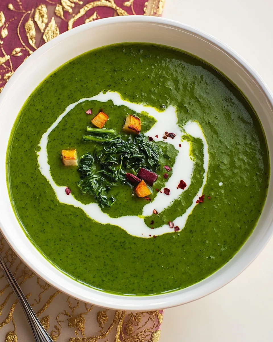 Easiest Cream of Spinach Soup