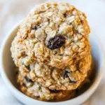 Thick and Chewy Oatmeal Raisin Cookies