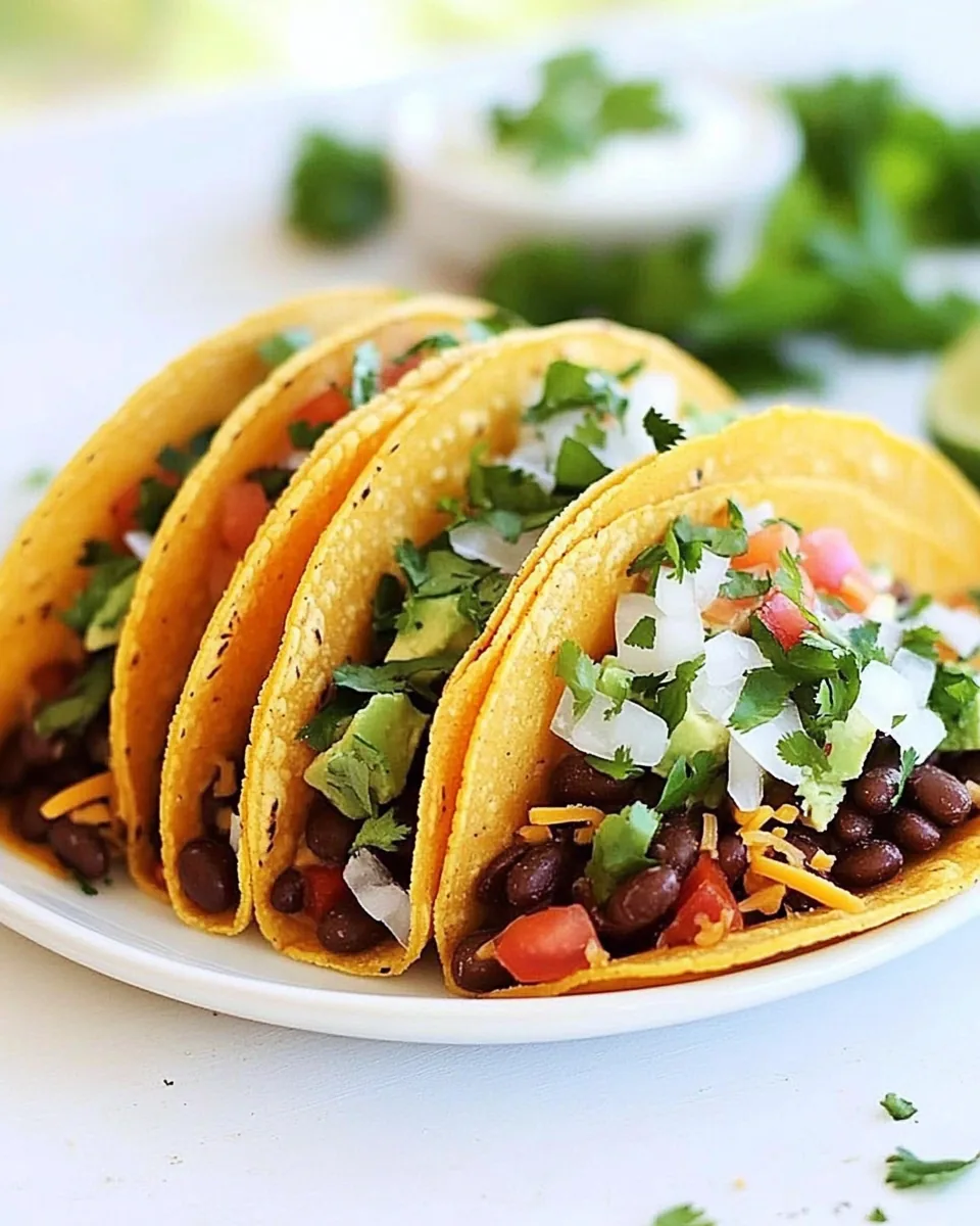 Three Bean Tacos