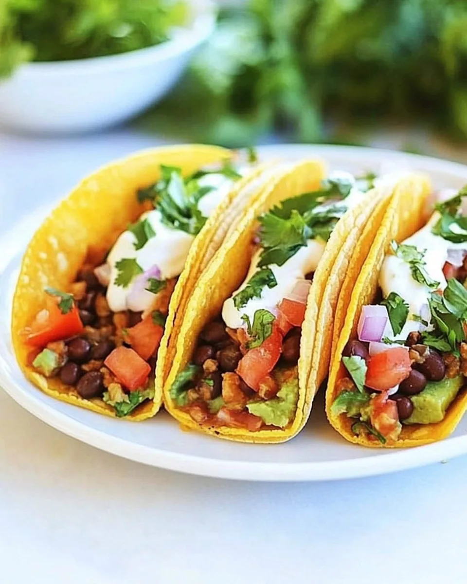 Three Bean Tacos