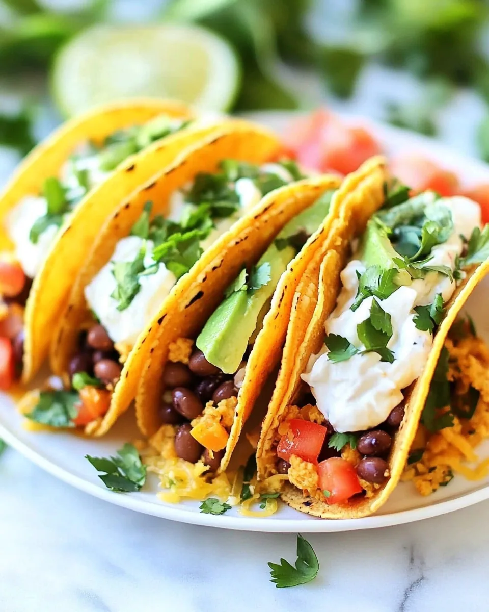 Three Bean Tacos