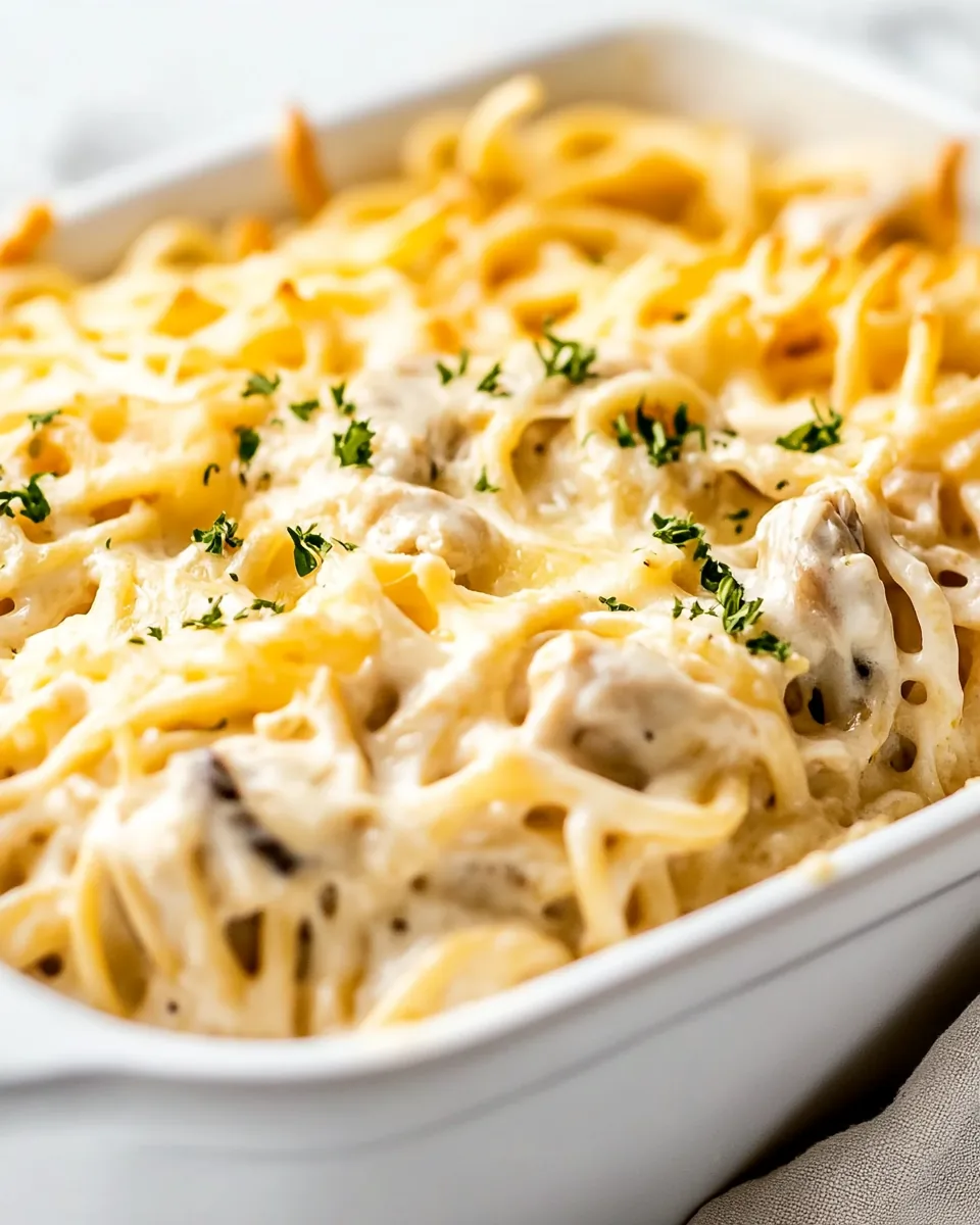 Three Cheese Chicken Tetrazzini