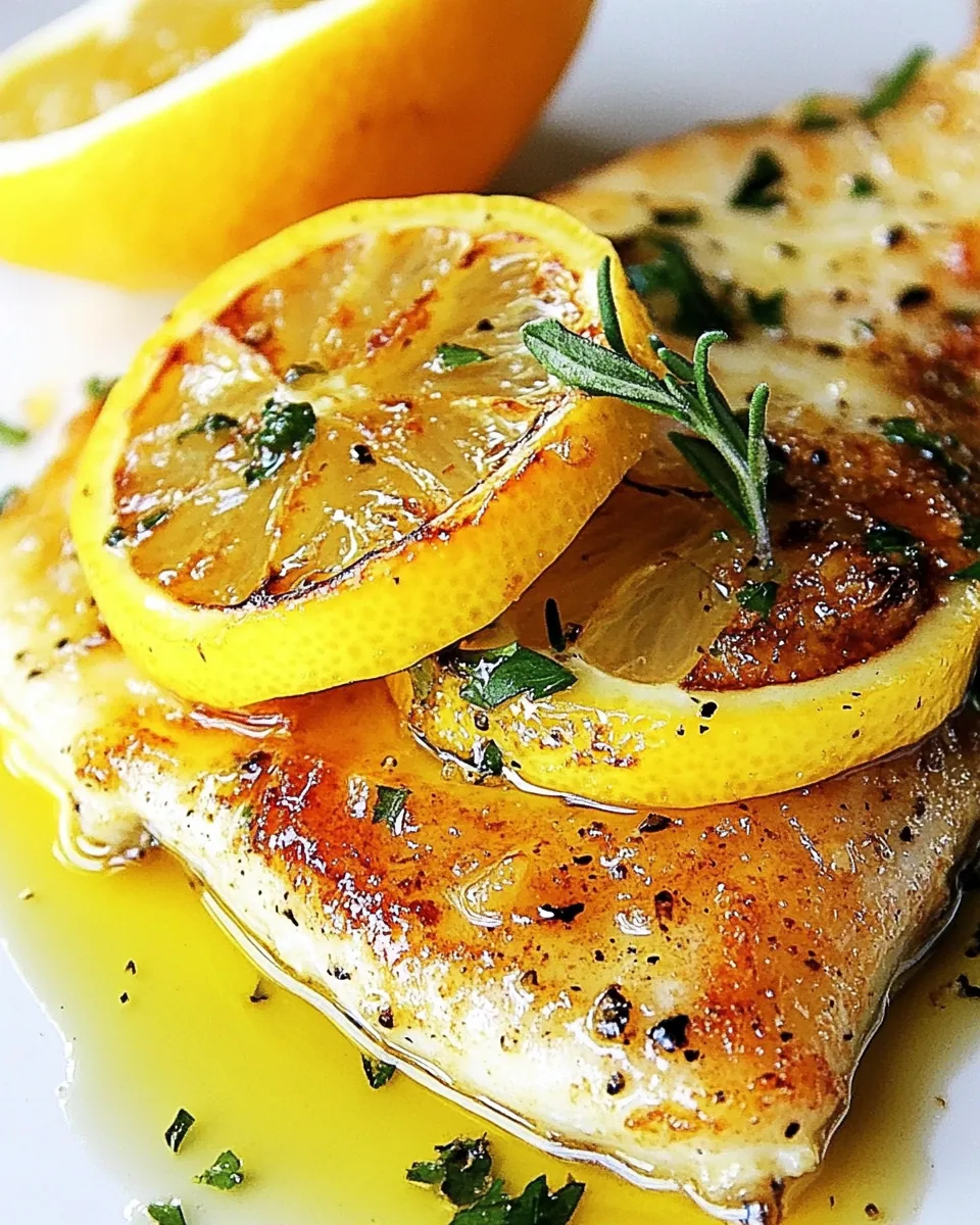 Tilapia with Browned Butter and Lemon Sauce