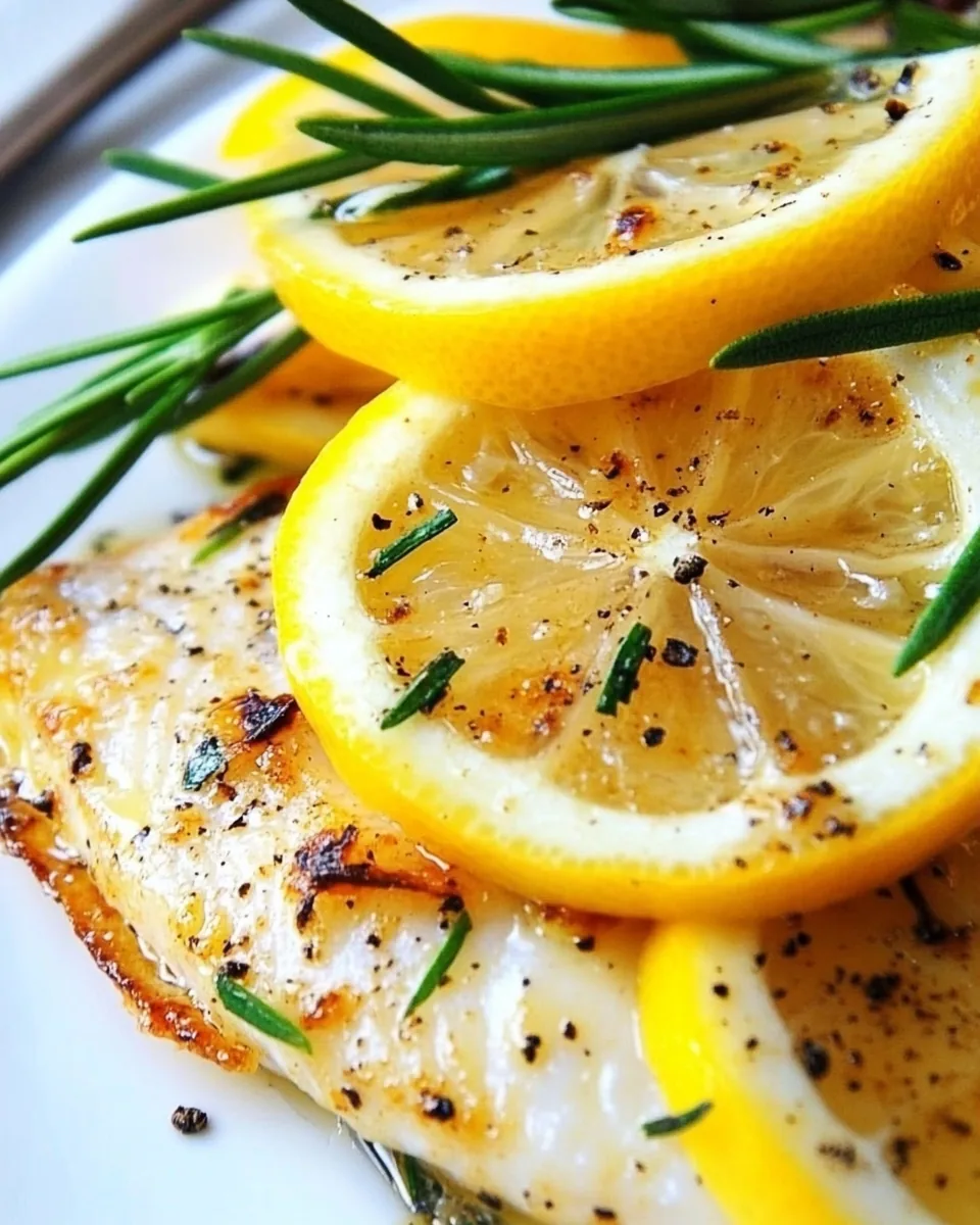Tilapia with Browned Butter and Lemon Sauce