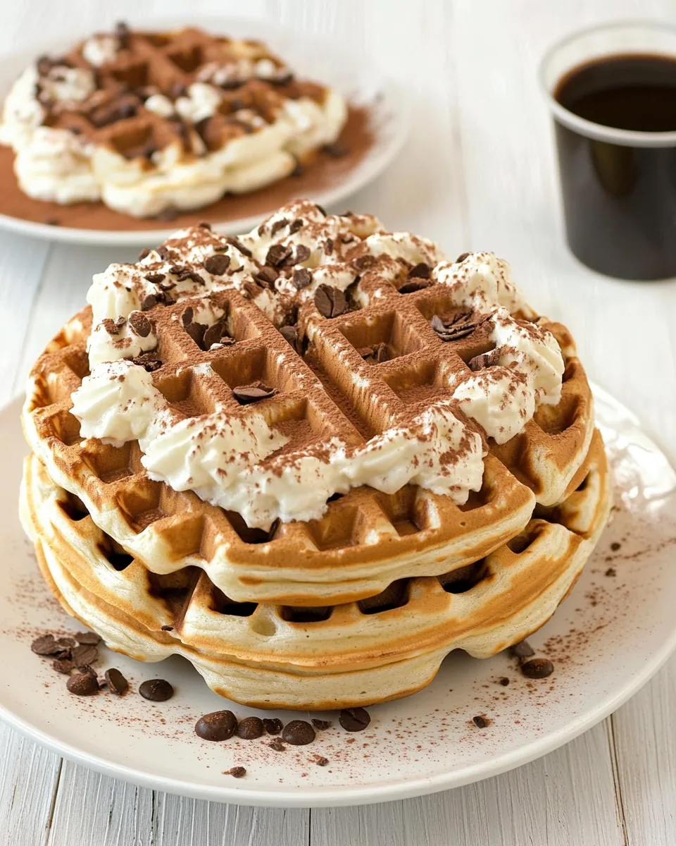 Tiramisu Waffles