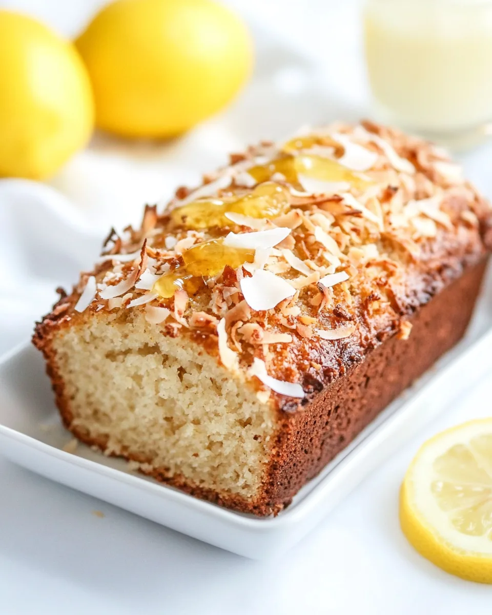 Toasted Coconut Lemon Bread