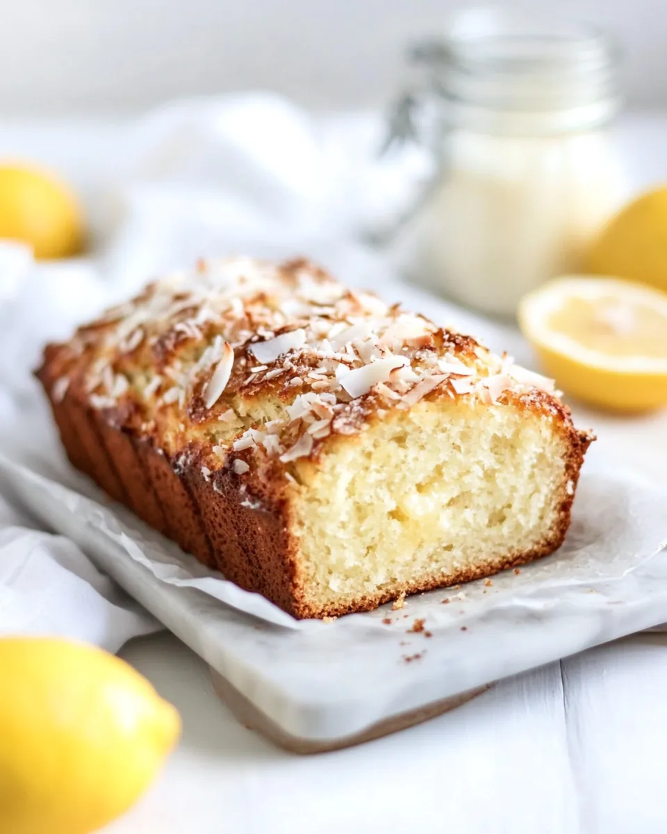 Toasted Coconut Lemon Bread