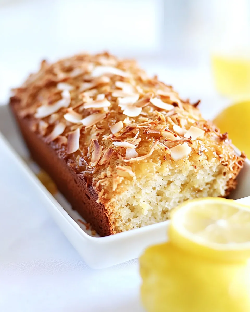 Toasted Coconut Lemon Bread