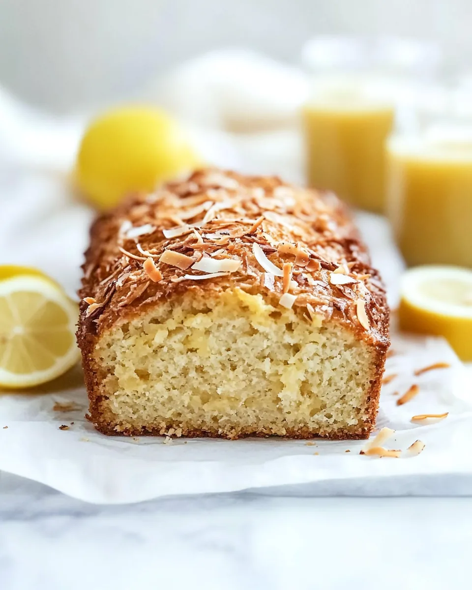 Toasted Coconut Lemon Bread