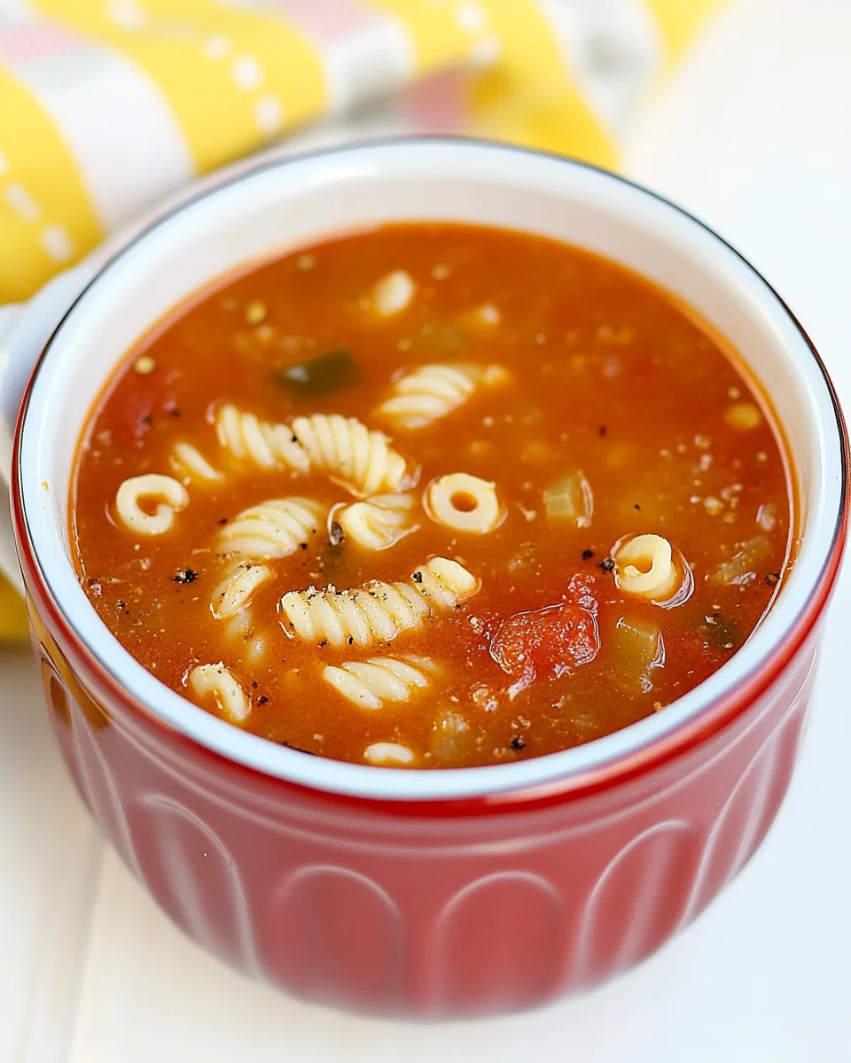 Tomato Pasta Soup