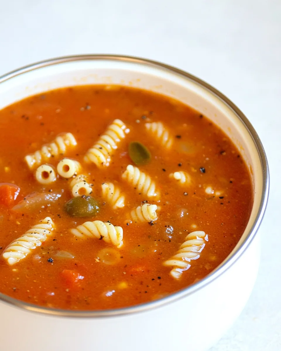 Tomato Pasta Soup