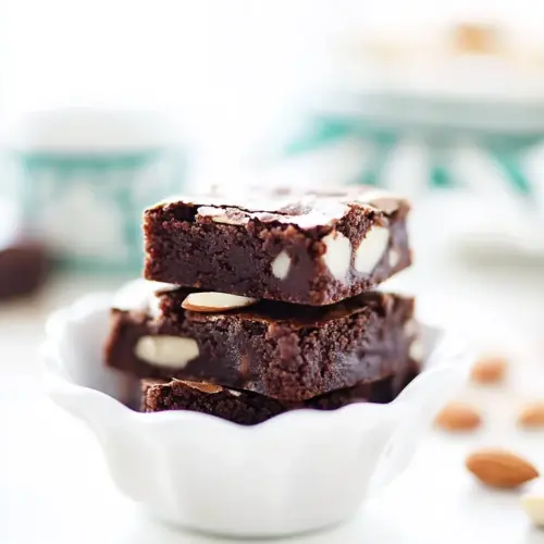 Triple Almond Brownies