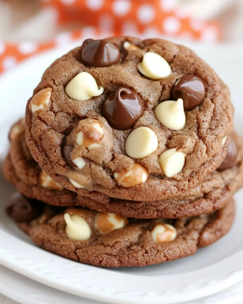 Triple Chocolate Chip Cookies