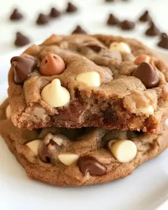 Triple Chocolate Chip Cookies