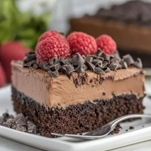 Triple Chocolate Poke Cake