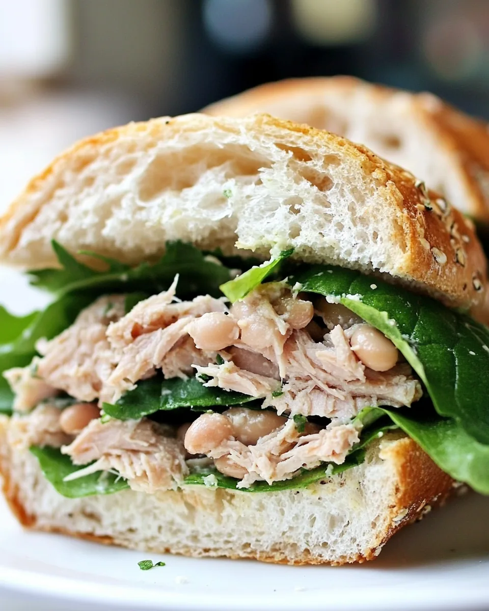Tuscan Tuna and Bean Sandwiches