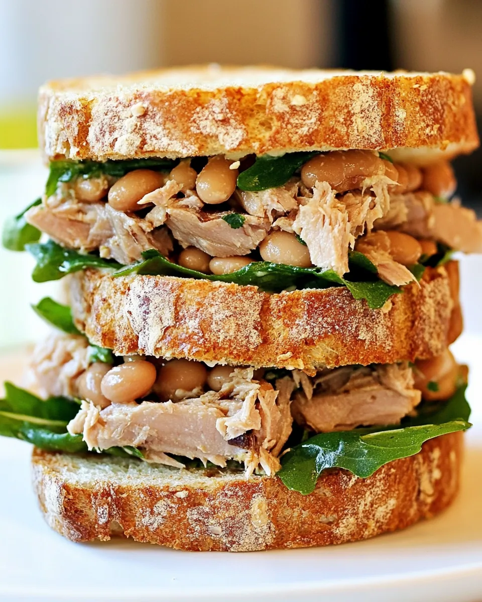 Tuscan Tuna and Bean Sandwiches