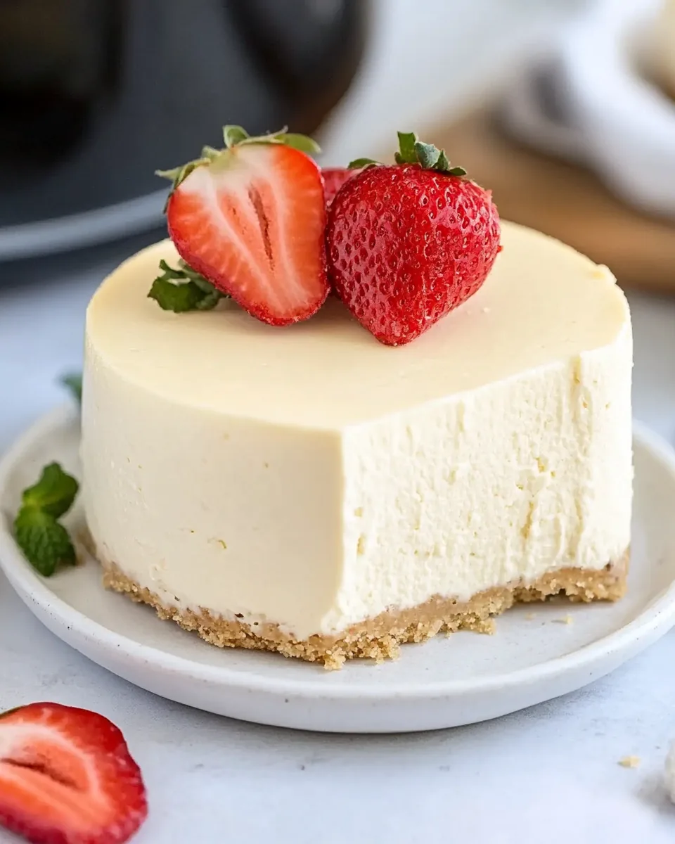 Vanilla Bean Instant Pot Cheesecake