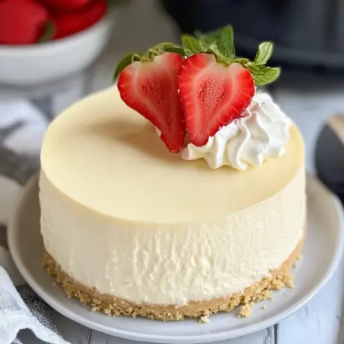 Vanilla Bean Instant Pot Cheesecake