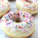 Vanilla Frosted Funfetti Donuts