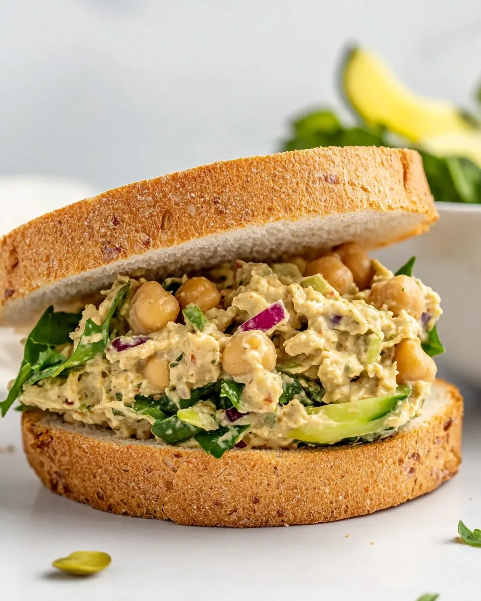 Vegan Chickpea Salad Sandwich