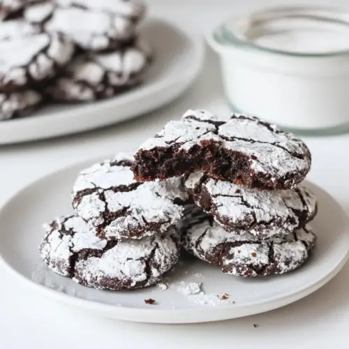 Vegan Chocolate Crinkle Cookies