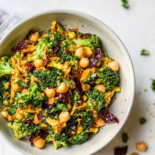 Vegan Curried Broccoli Chickpea Salad
