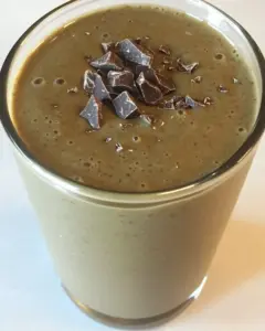Vegan Green Chocolate Banana Smoothie
