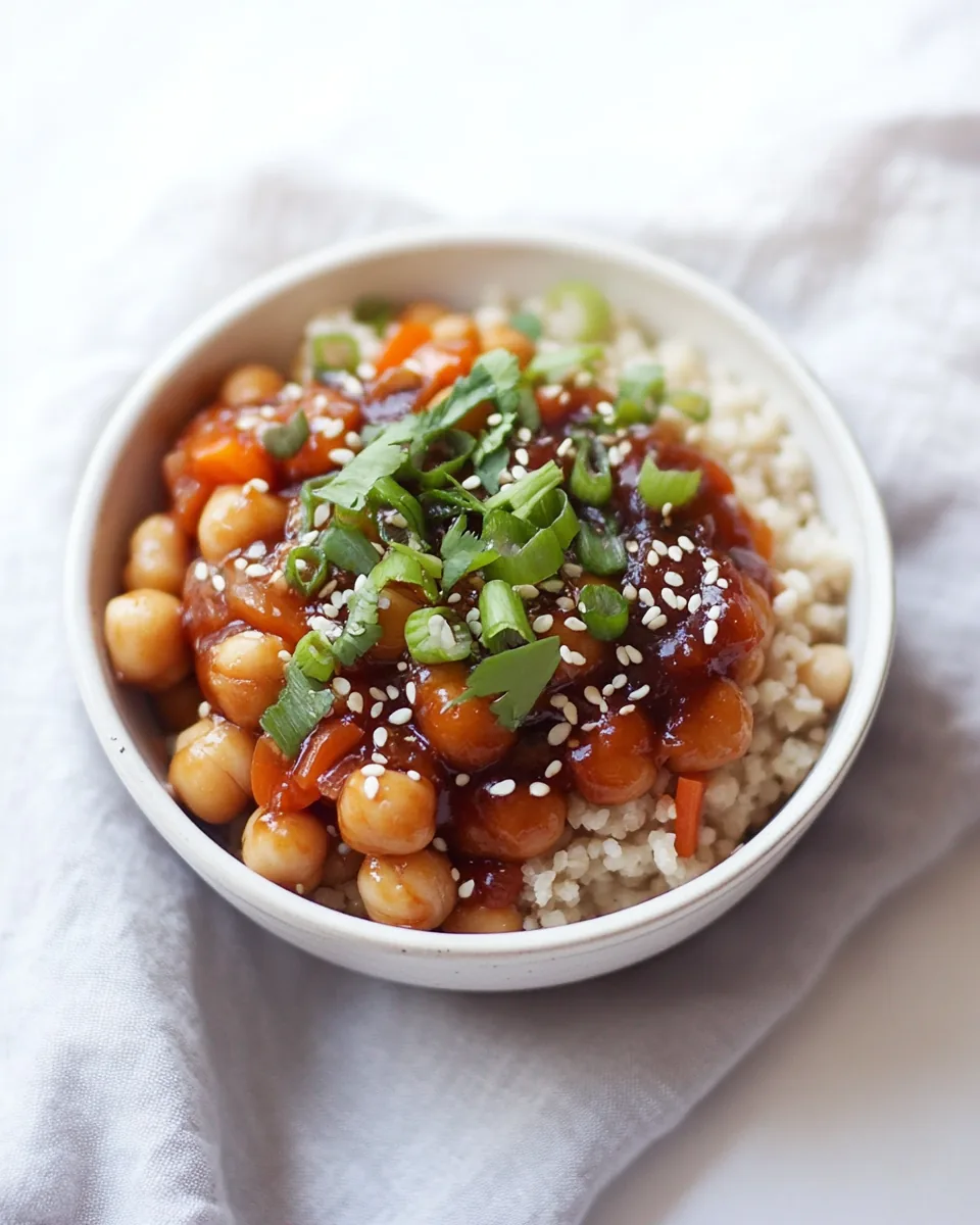 Vegan Panda Express Teriyaki Chickpeas