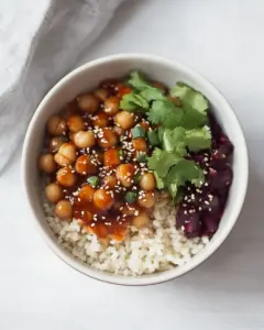 Vegan Panda Express Teriyaki Chickpeas