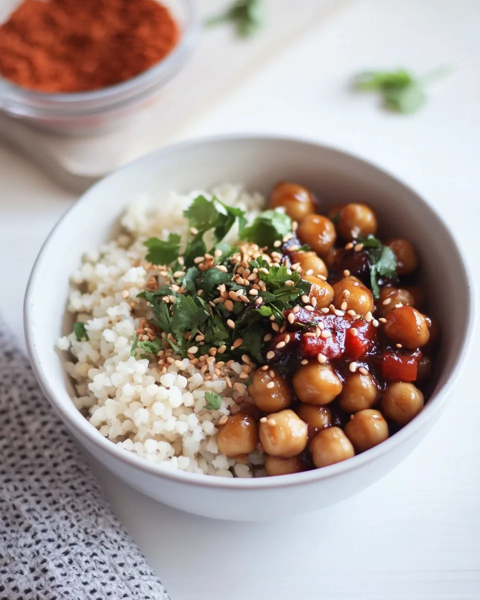 Vegan Panda Express Teriyaki Chickpeas