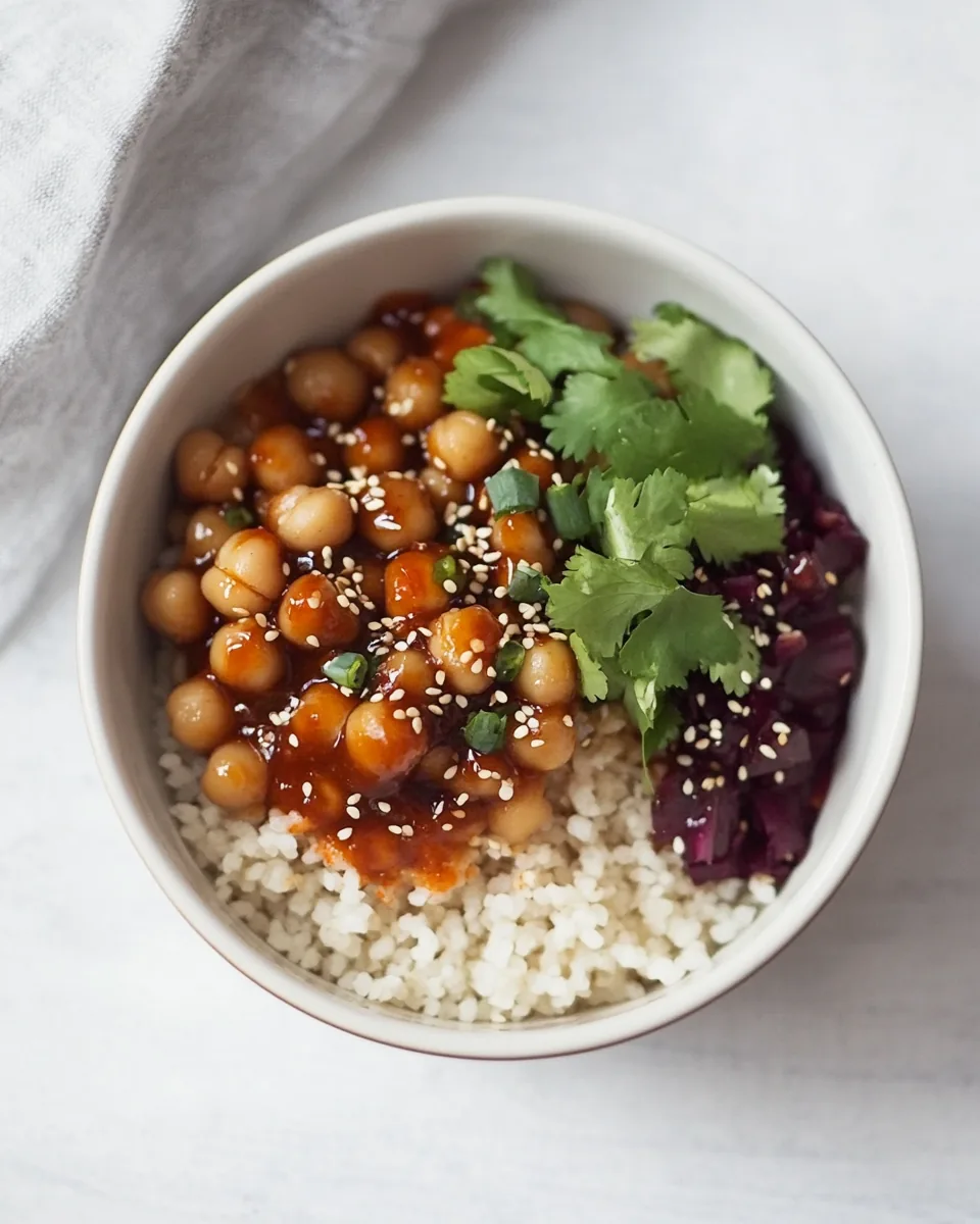 Vegan Panda Express Teriyaki Chickpeas