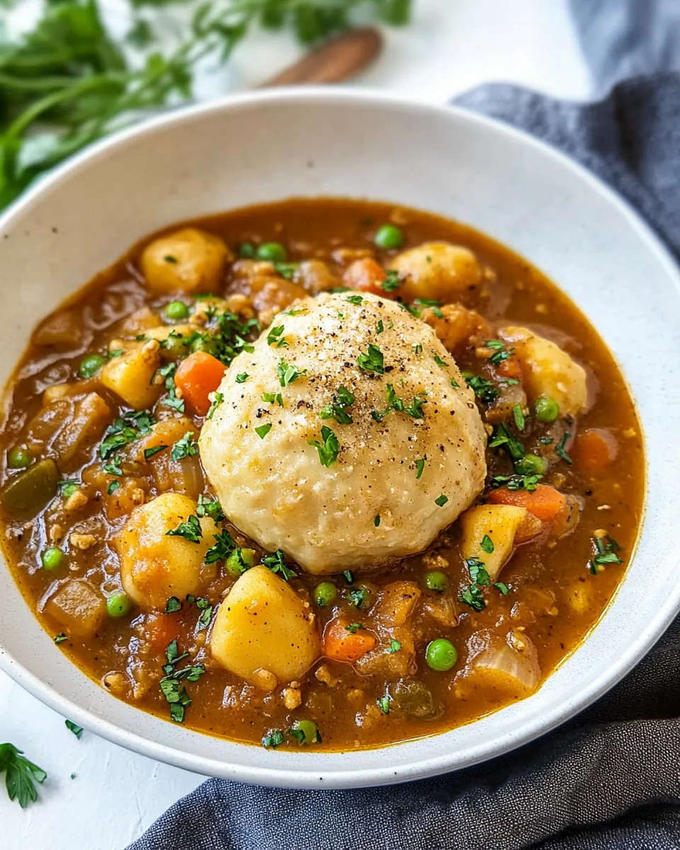 Vegan Stew with Dumplings