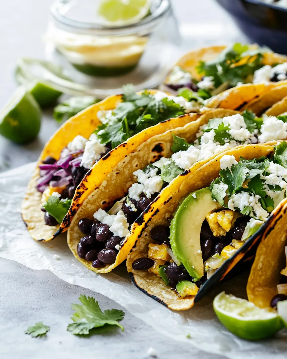 Vegetarian Black Bean Tacos