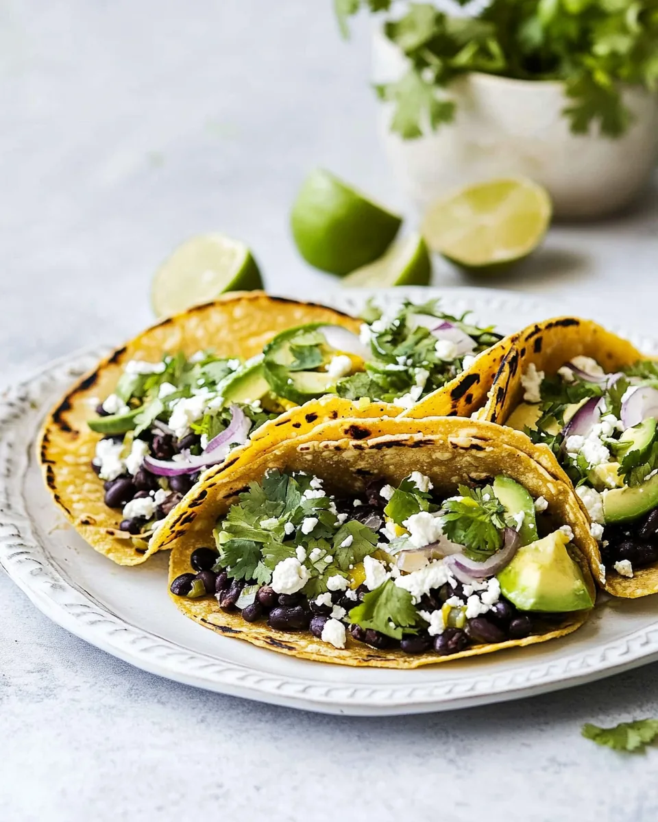 Vegetarian Black Bean Tacos