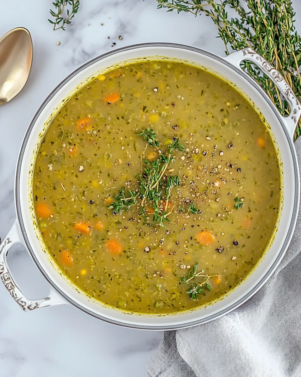 Vegetarian Split Pea Soup
