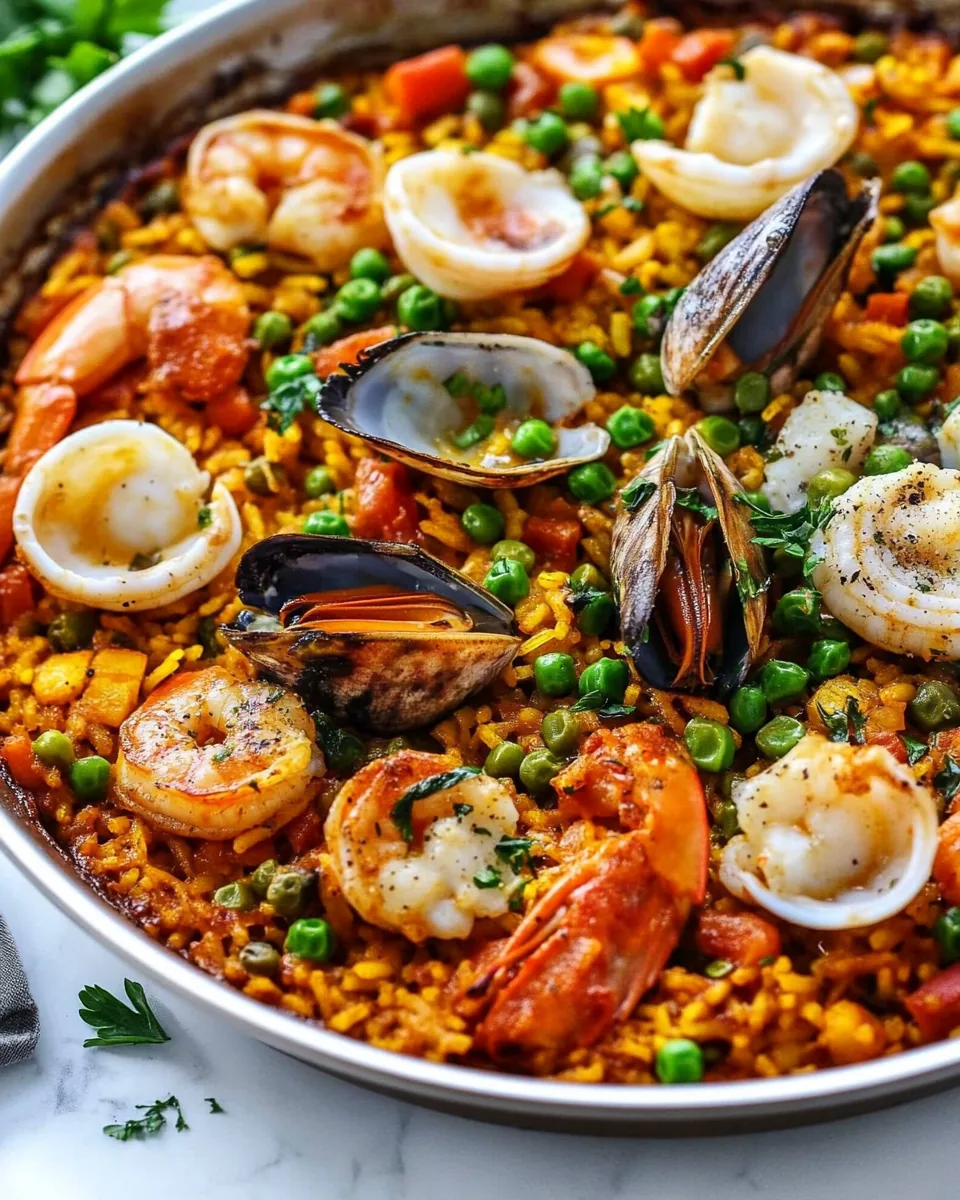 Weeknight Seafood Paella