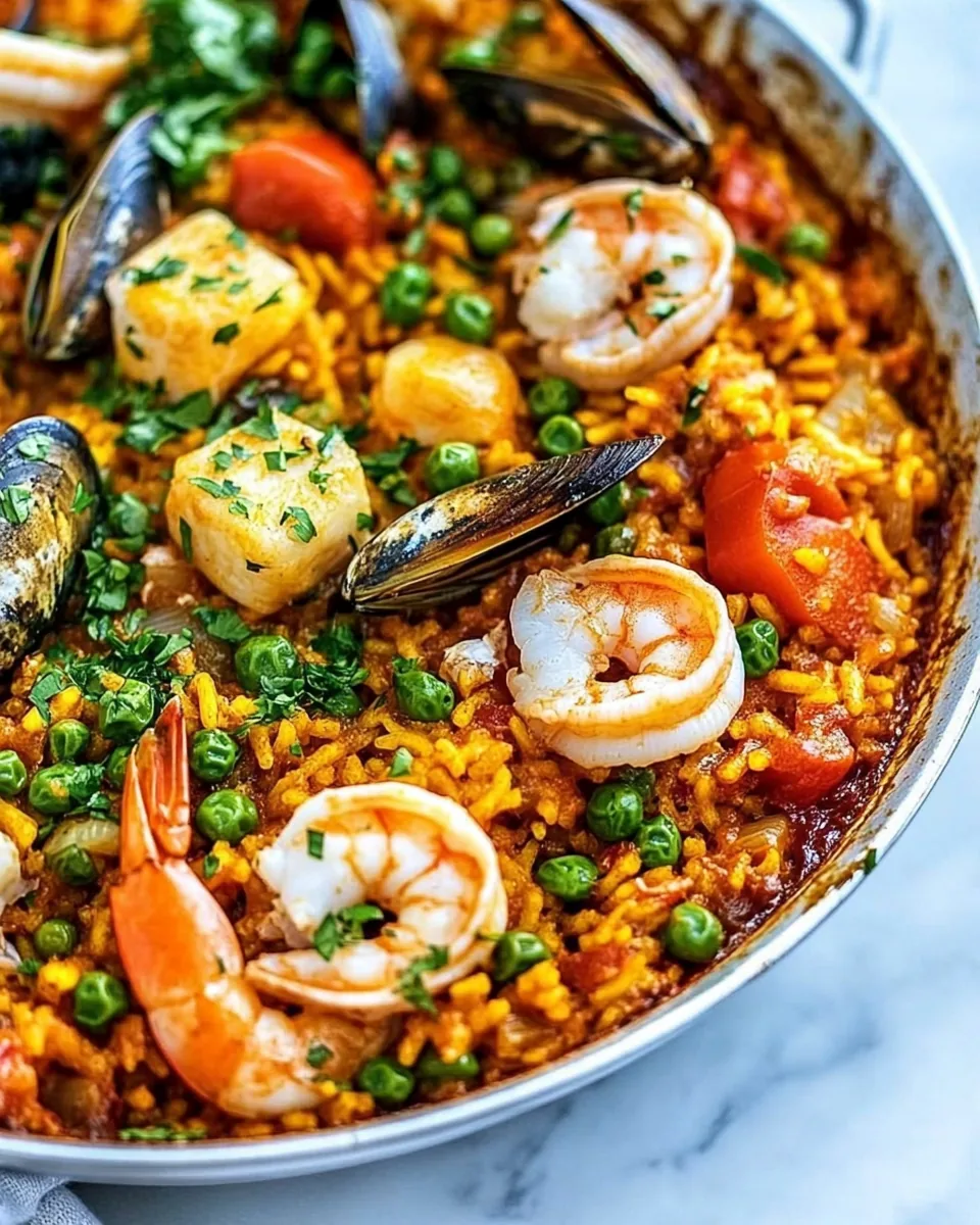 Weeknight Seafood Paella