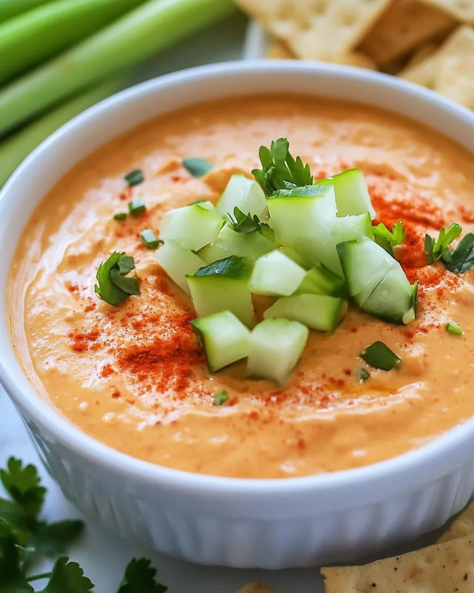 Whipped Roasted Red Pepper Feta Dip