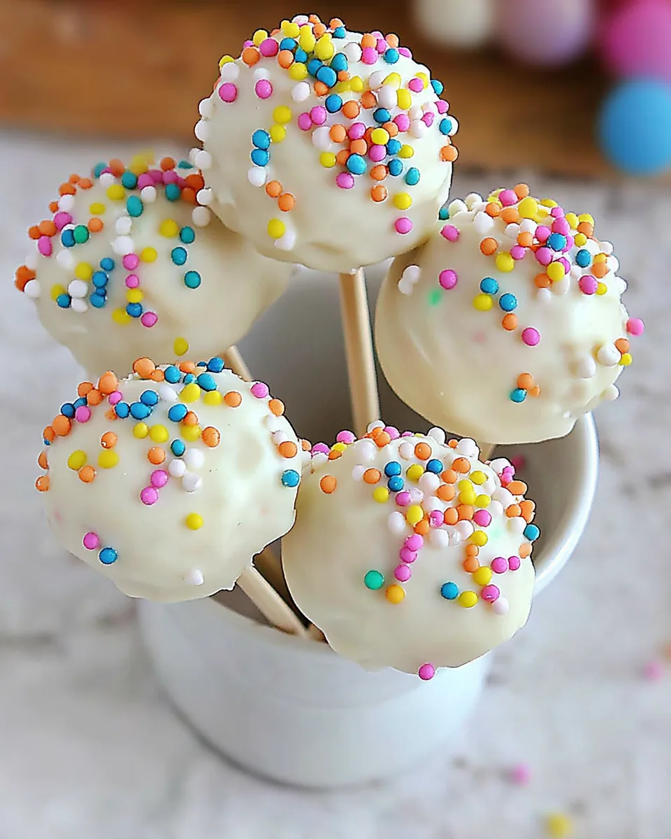 White Chocolate Dipped Cheesecake Pops
