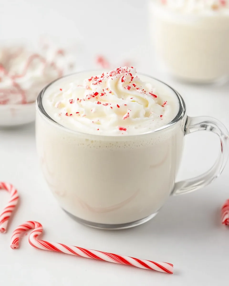 White Chocolate Peppermint Hot Chocolate